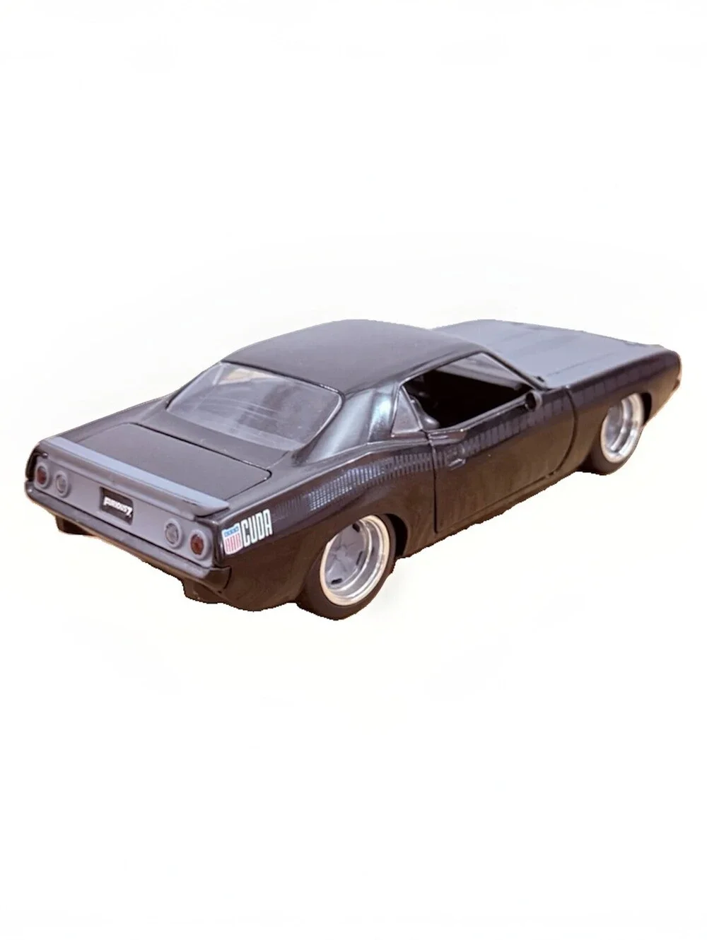Collectible Jada 1973 Plymouth Barracuda Diecast Black 1:24